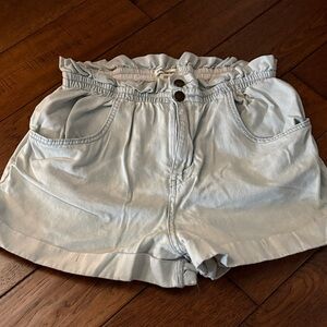 Billabong Light Blue Women's Ruffle Waist Shorts